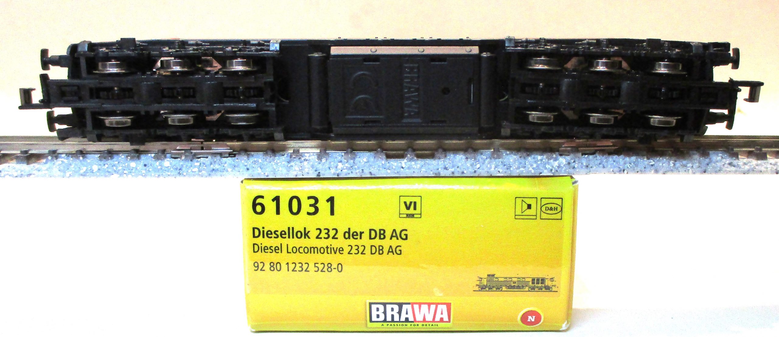 Brawa 61031 Diesellok BR232.528 DBAG rot gealtert SOUND – Bild 2