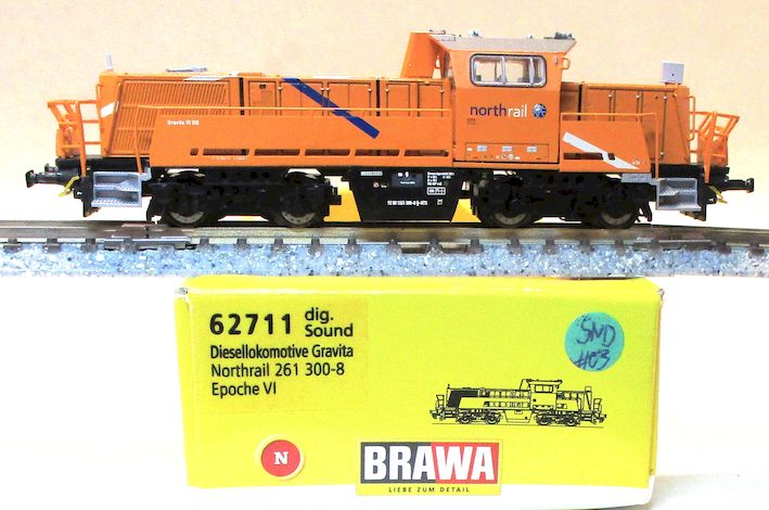 Brawa 62711 Diesellok BR261.300/Gravita NR-6 orange SOUND