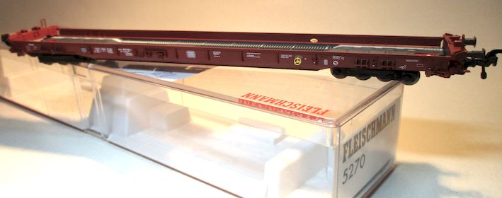 Fleischmann 5270 Niederflurwagen/8-achsig “Rollende Landstraße” DB-4