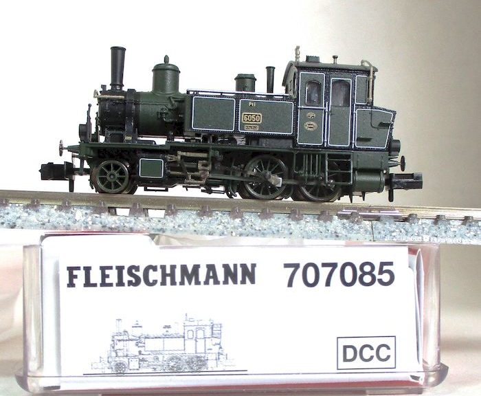 Fleischmann 707085 Dampflok BR Pt2/3 Bayern grün DCC