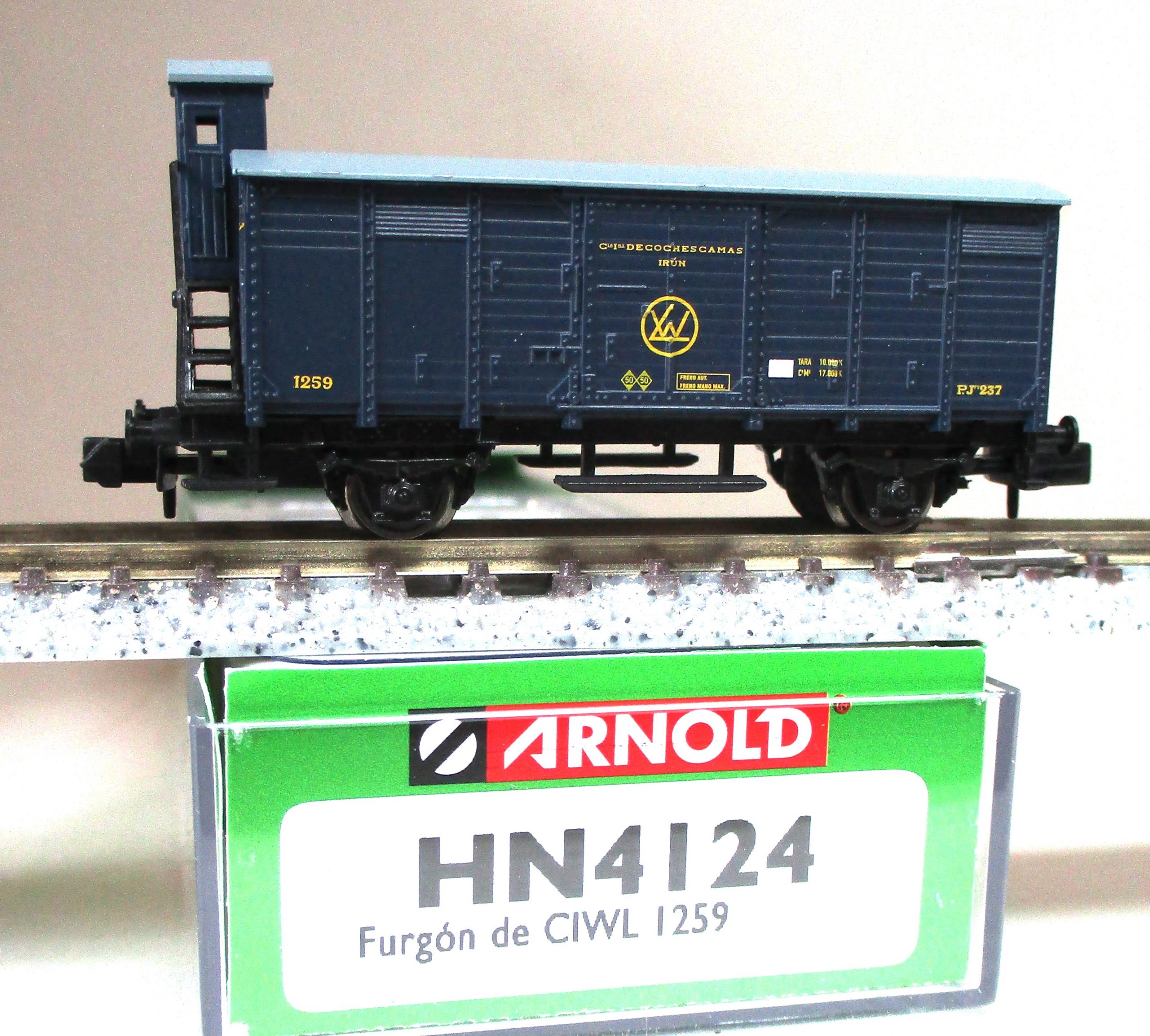 Arnold 4124 Gedeckter Güterwagen/2-a. #1259 CIWL-2