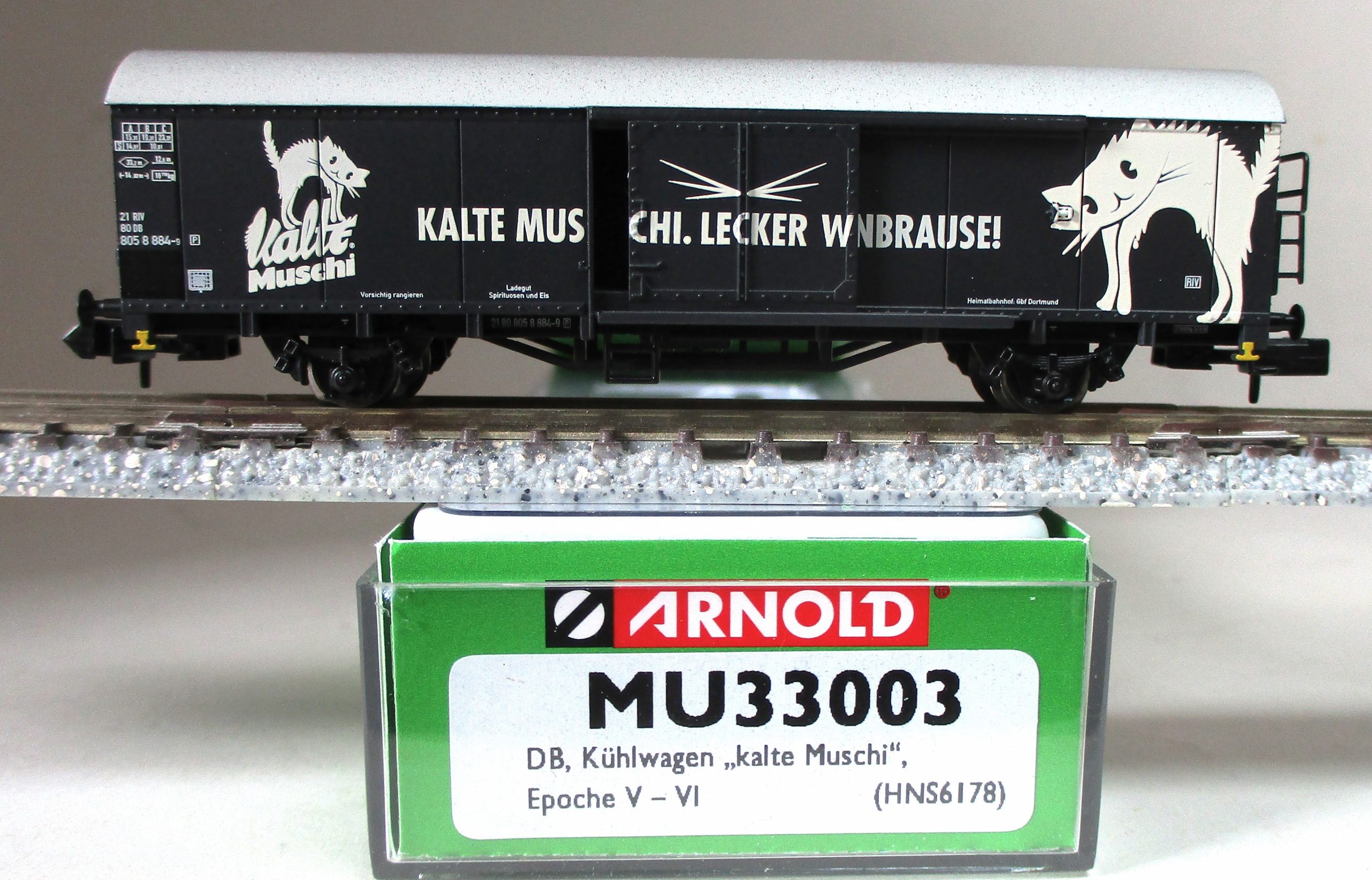 Arnold 6178 (MU33003) Kühlwagen Ibblps 'Kalte-Muschi' DB-5
