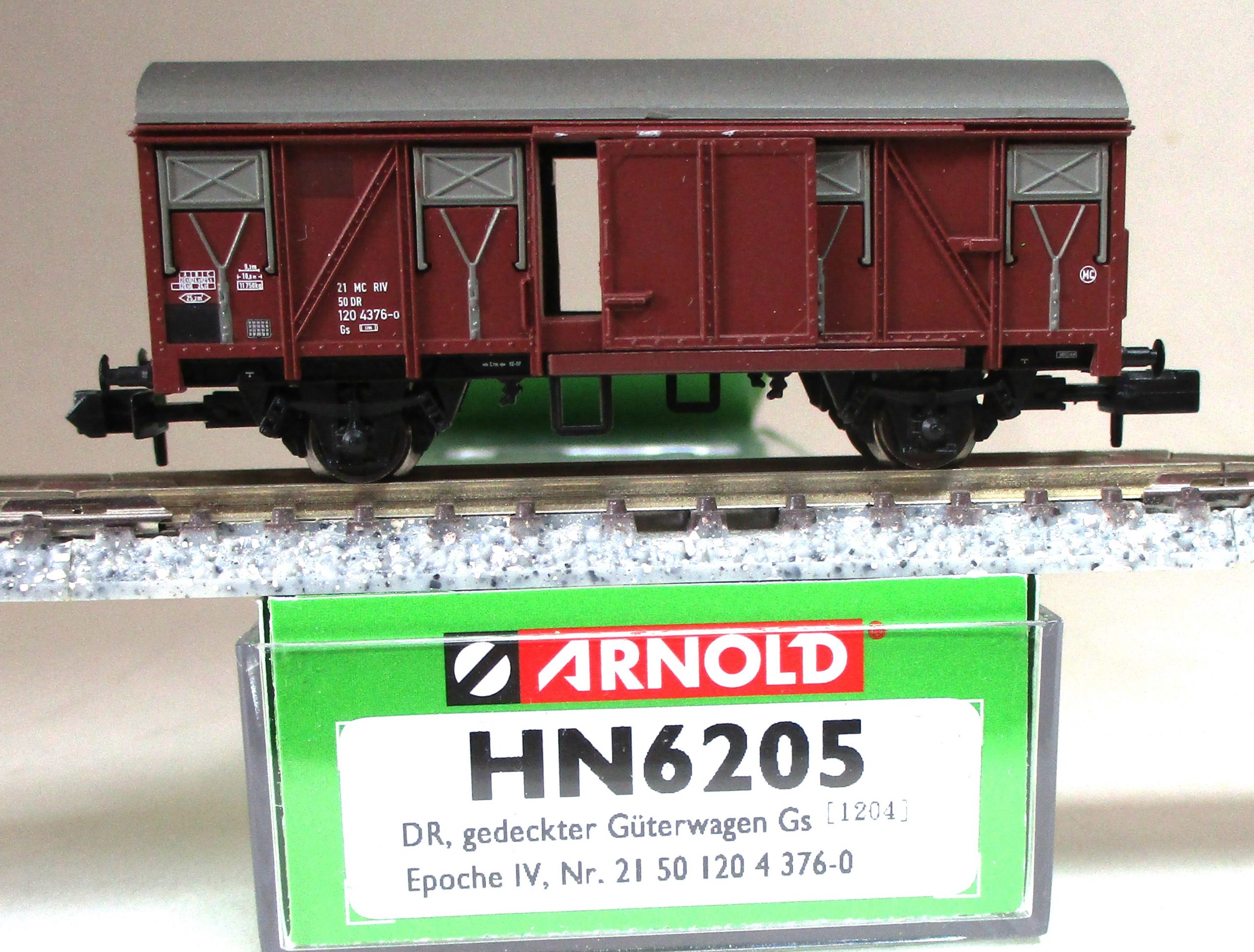 Arnold 6205 Güterwagen ged. Gs1204 DR-4