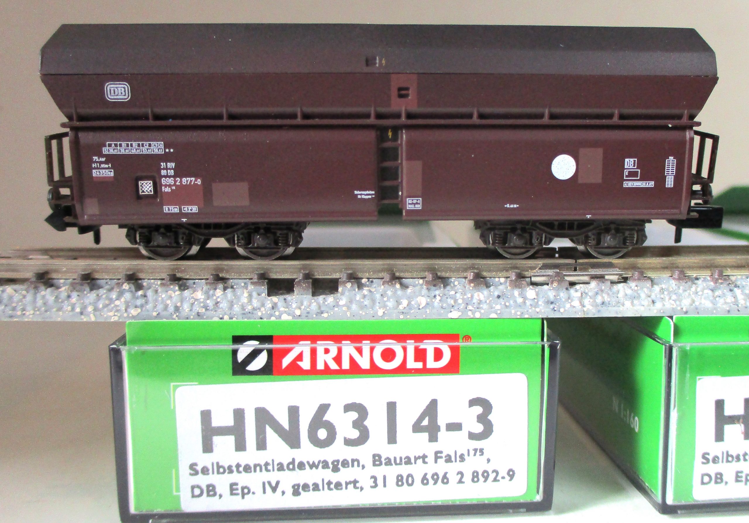 Arnold 6314 Erzwagen-Set DB-4 gealtert 3-tlg – Bild 2