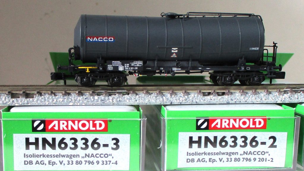 Arnold 6336 Iso-Kesselwagen-Set/4.achs. DB-4 3-tlg.