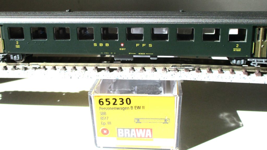 Brawa 65230 Personenwagen EW-II 2 Klasse SBB-4 grün #1