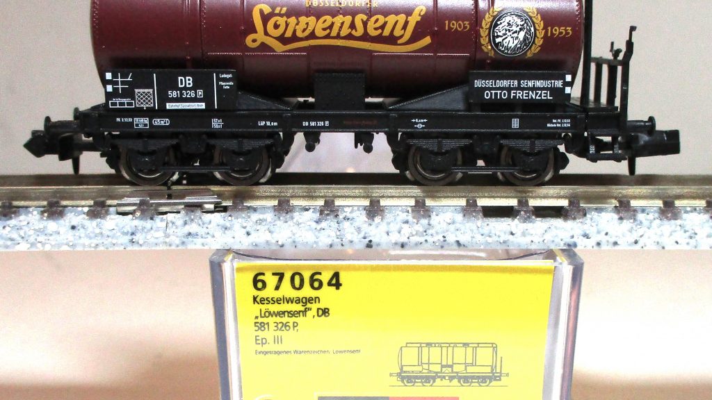 Brawa  67064  Kesselwagen/4-achs. ZZ [P] 'Löwensenf' DB-3