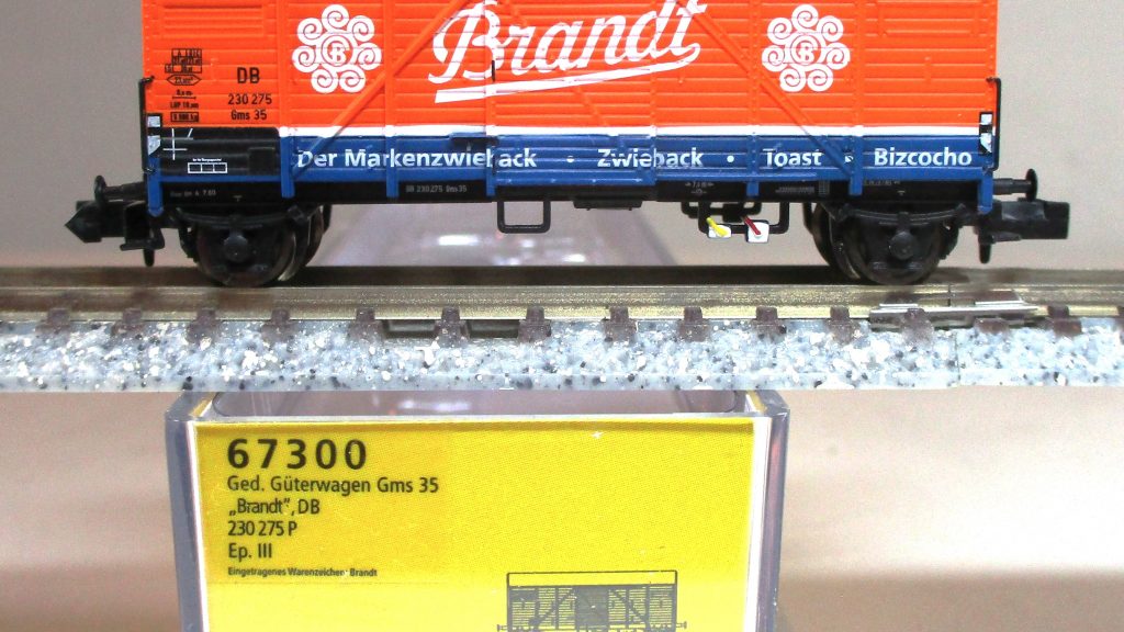 Brawa 67300 Gedeckter Güterwagen Bremen 'Brandt' DB-3