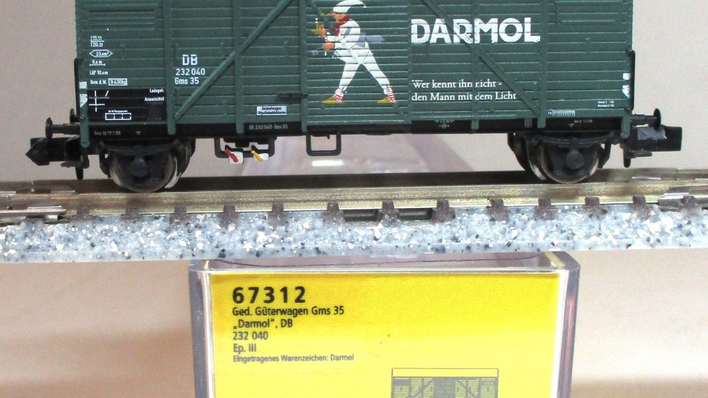 Brawa 67312 Gedeckter Güterwagen Bremen 'Darmol' DB-3