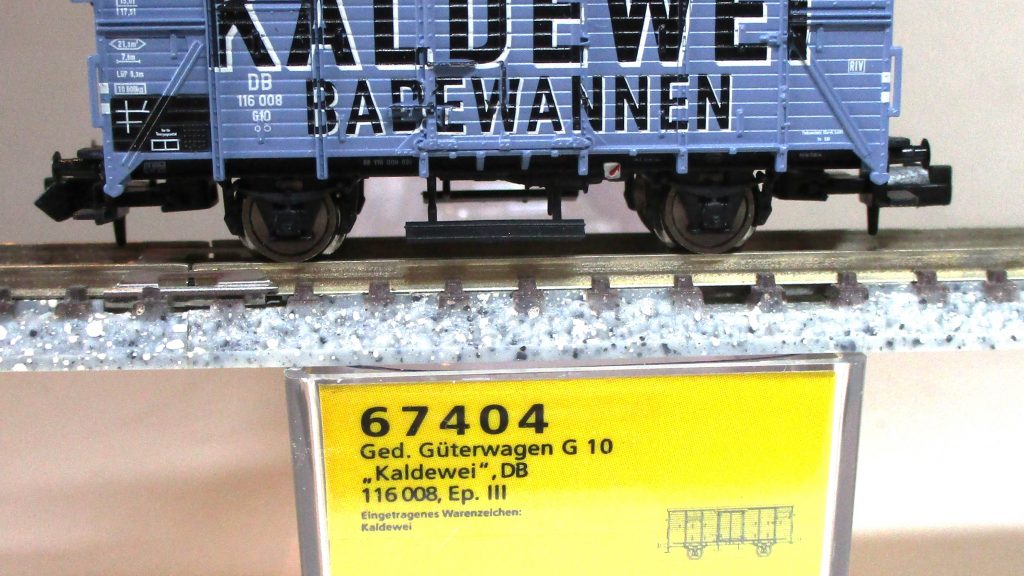 Brawa 67404 Gedeckter Güterwagen G10 'Kaldewei' DB-3