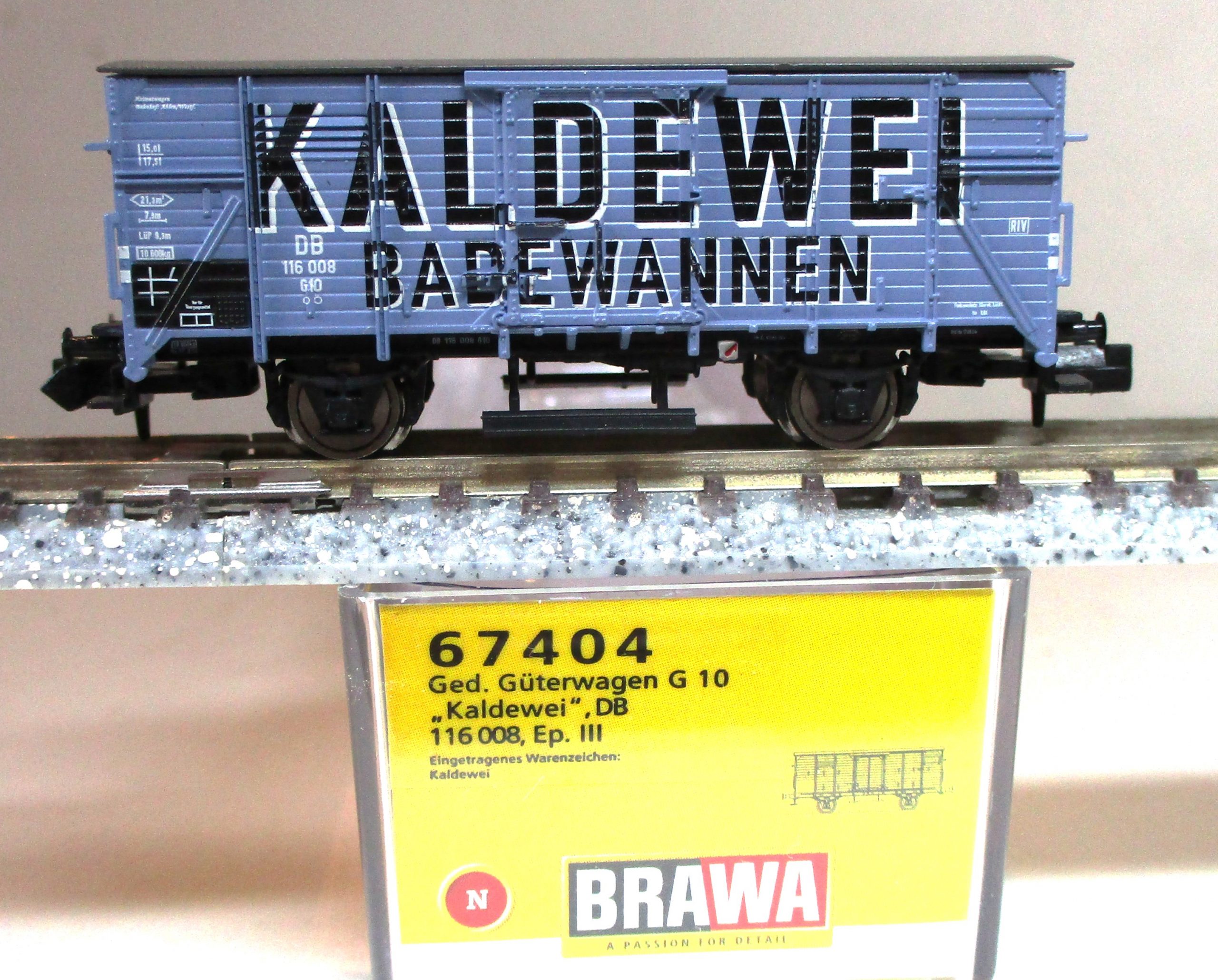 Brawa 67406 Gedeckter Güterwagen G10 'Fritz Homann' DRG