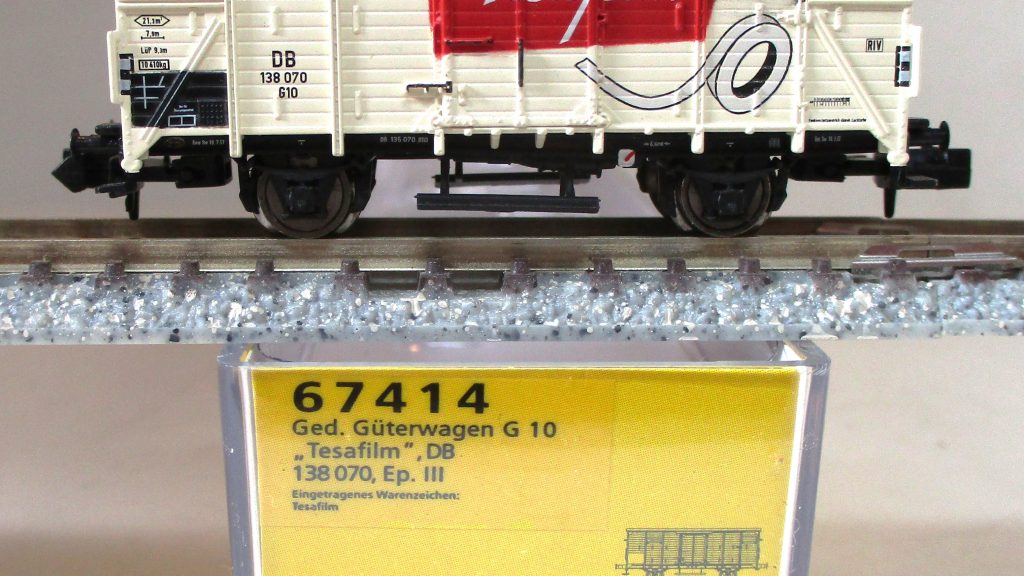 Brawa 67414 Gedeckter Güterwagen G10 'Tesa' DB-3