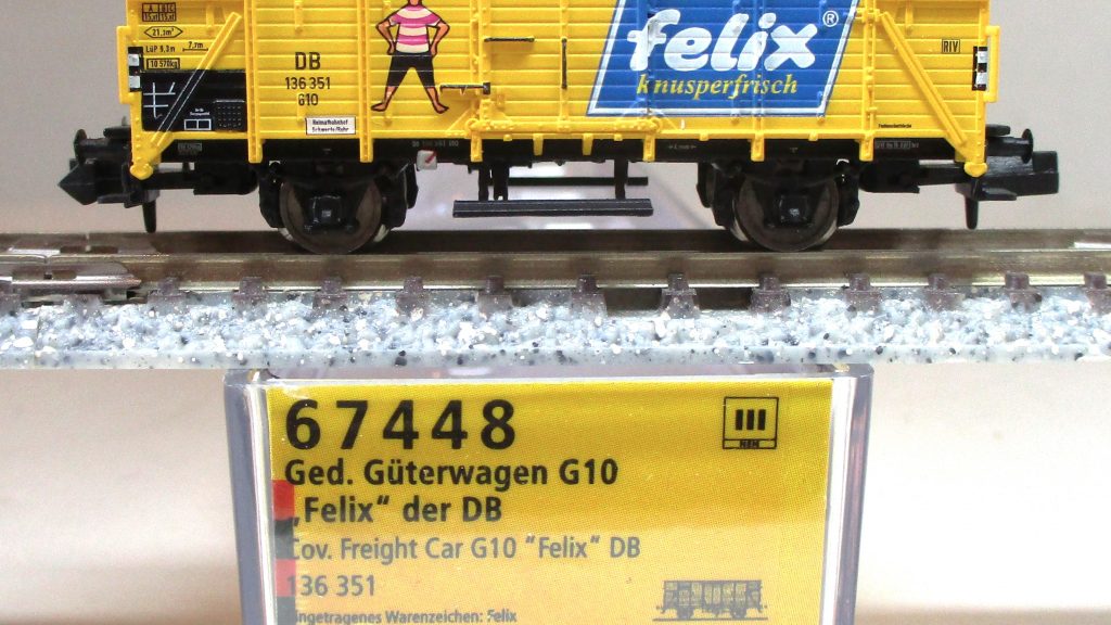 Brawa 67448 Gedeckter Güterwagen G10 'Felix' DB-3