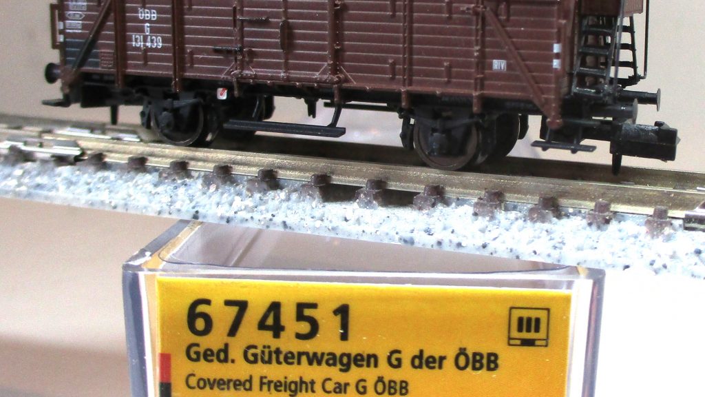 Brawa 67451 Gedeckter Güterwagen/BrH G10 braun ÖBB-3