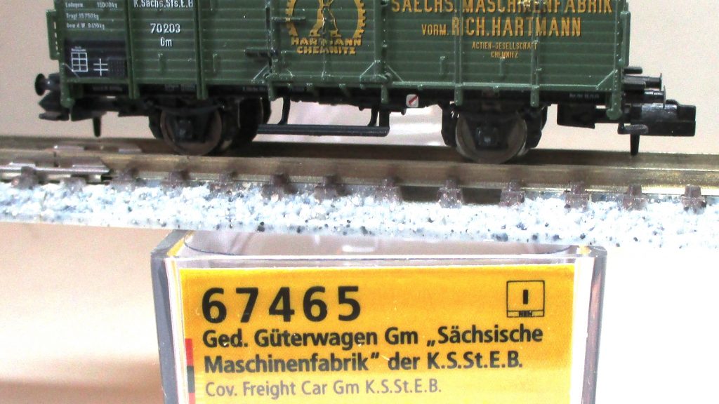 Brawa 67465 Gedeckter Güterwagen Gm 'Sächsische Maschinenfabrik' K.S.St.E.B.