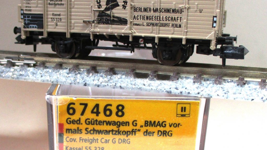 Brawa 67468 Gedeckter Güterwagen Gm 'BMAG vormals Schwartzkopff' DRG