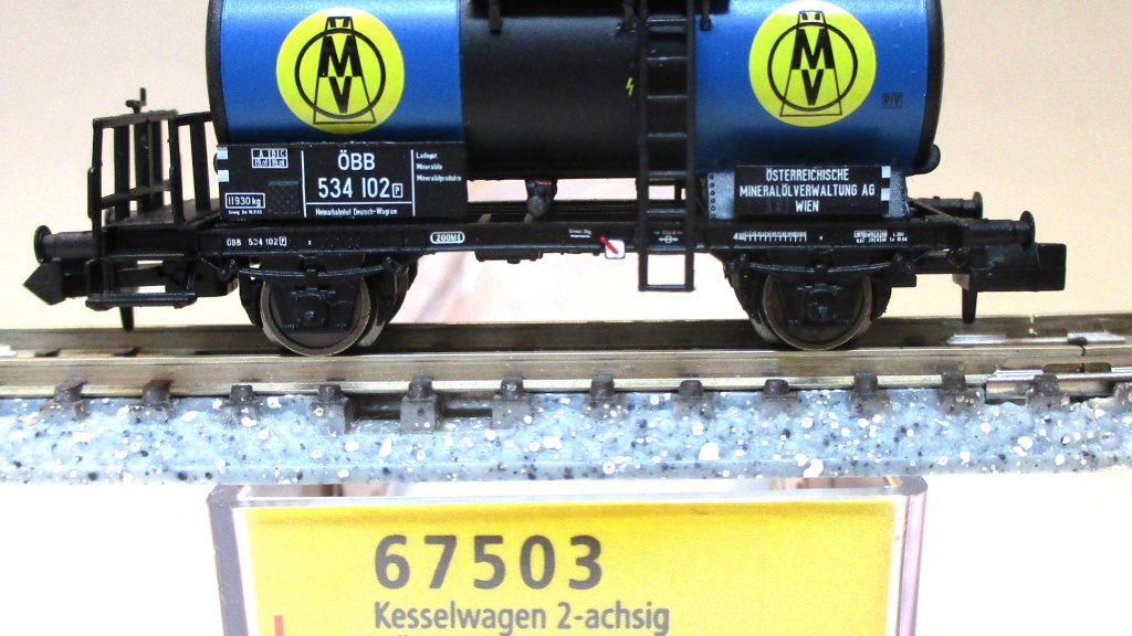 Brawa 67503 Kesselwagen/2-achs. 'ÖMV' blau DB-3