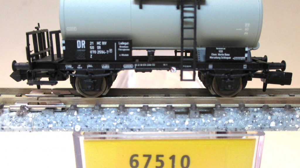 Brawa 67510 Kesselwagen/2-achs. grau DR-4