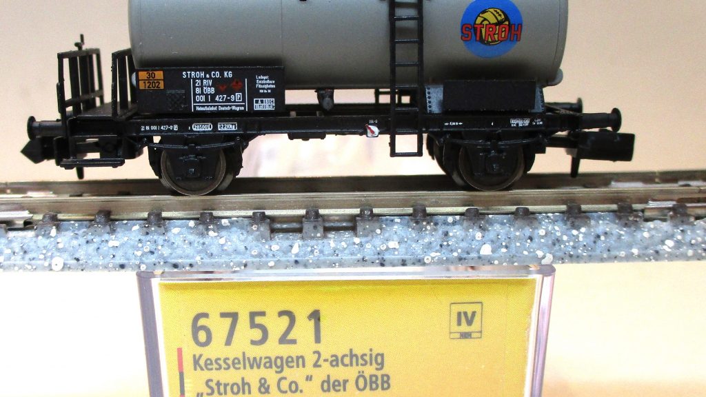 Brawa 67521 Kesselwagen/2-achs. 'Stroh' silbergrau ÖBB-4
