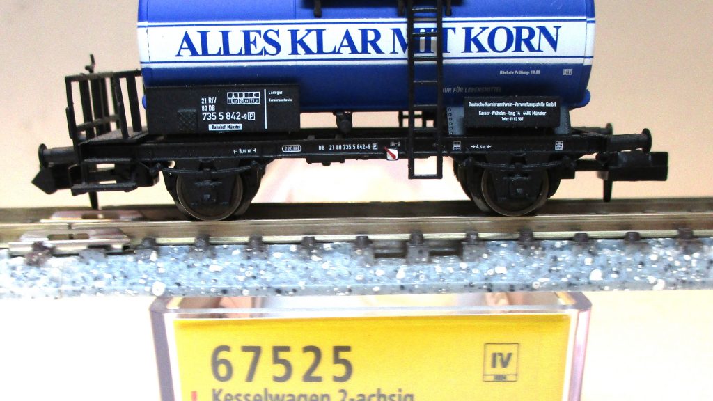 Brawa  67525  Kesselwagen/2-achs. Z [P] 'Alles klar mit Korn'  DB-4