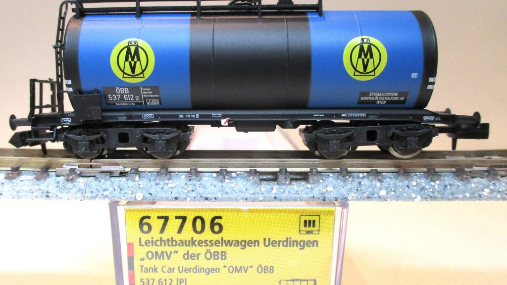 Brawa  67706  Kesselwagen/4-achs. ZZ [P] 'OMV' blau ÖBB-3