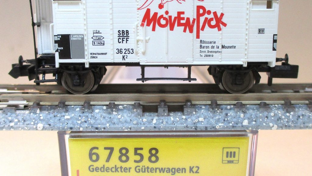 Brawa 67858 Gedeckter Güterwagen K2 'MÖVENPICK' SBB-3