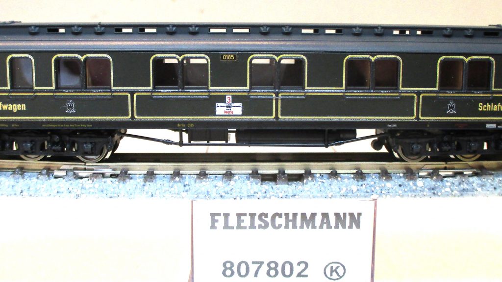 Fleischmann  807802  Schlafwagen/6-achs. WLA6 grün K.P.E.V.