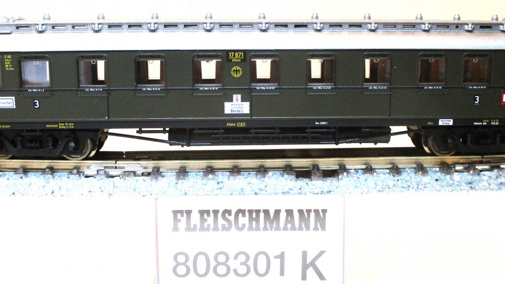 Fleischmann  808301  Schnellzugwagen/4-achs. C4ü 3.Klasse grün DRG