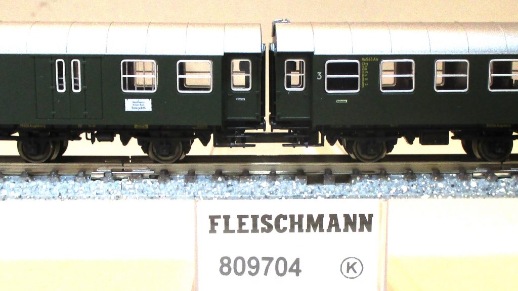 Fleischmann  809704  Umbauwagen-Paar/3-a. CD/CC grün DB-3
