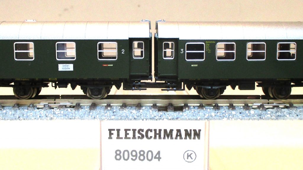 Fleischmann  809804  Umbauwagen-Paar/3-a. CB/CC grün DB-3