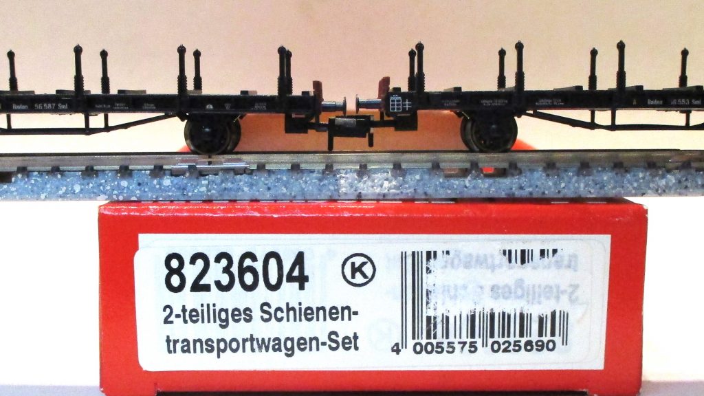 Fleischmann  823604  Schienentransportwagen-Paar/2-achs. Sml Großherzoglich-Badische-Eisenbahn #1