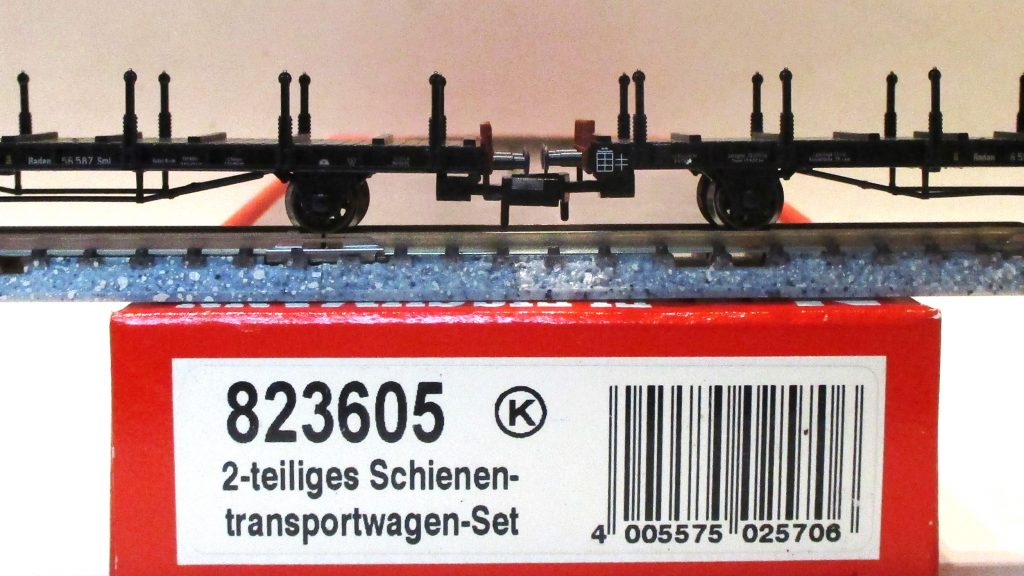 Fleischmann  823605  Schienentransportwagen-Paar/2-achs. Sml Großherzoglich-Badische-Eisenbahn #2