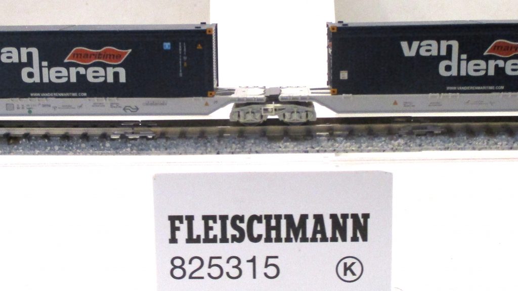 Fleischmann  825315  Container-Doppeltragwagen/6-achs. NS-6 mit 'van dieren' 2 x 45ft. Container