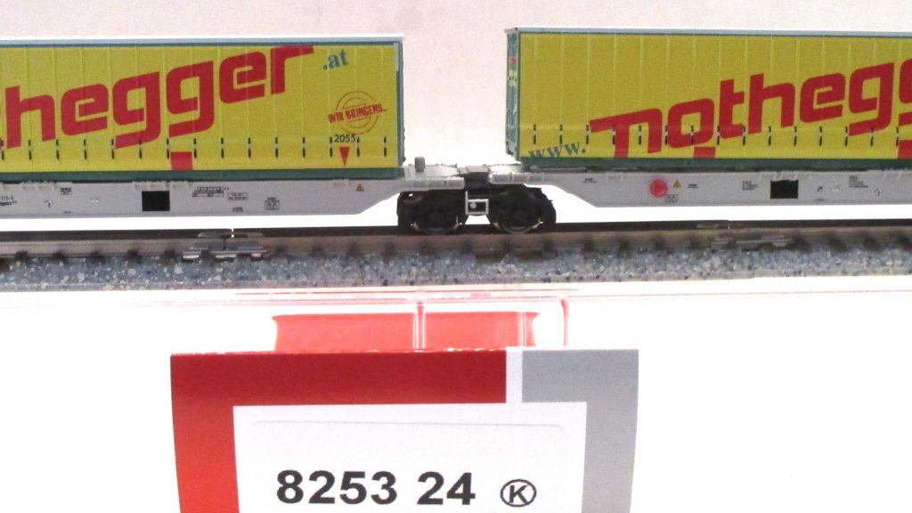 Fleischmann  825324  Container-Doppeltragwagen/6-achs. AAE-6 mit 'Nothegger' 2 x 45ft. GaPla-Container