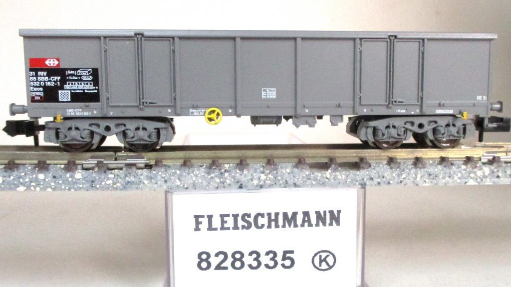 Fleischmann  828335  Offener Güterwagen/4-achs. Eaos grau SBB-5