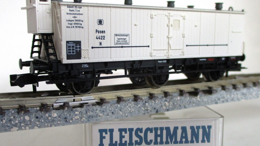 Fleischmann  882785  Kühlwagen/3-achs./BrH POSEN weiß K.P.E.V.