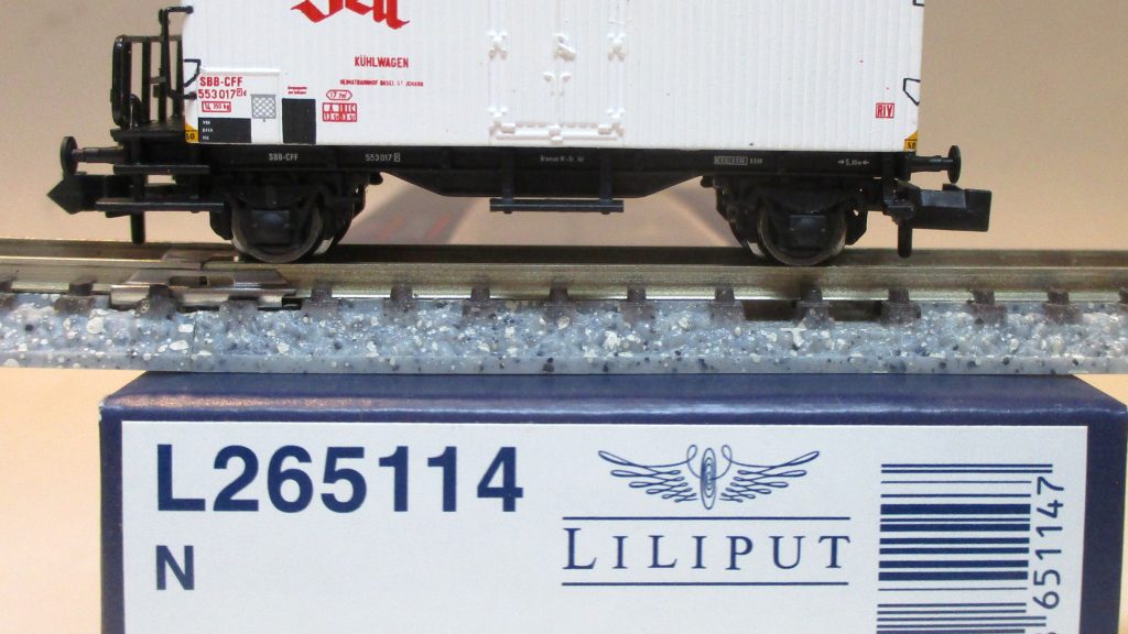 Liliput  265114  Kühlwagen/2-achs./BrB Pd 'Bell' weiß' SBB-CFF-3