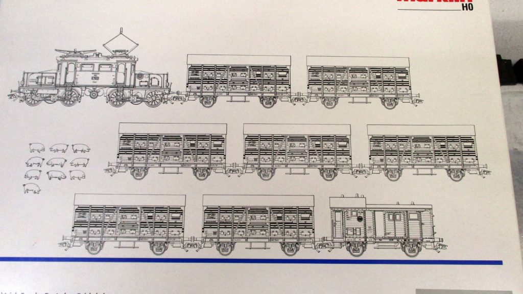 Märklin 26724 Schlachtviehzug Ellok E70 + 8 Güterwagen DRG ANALOG