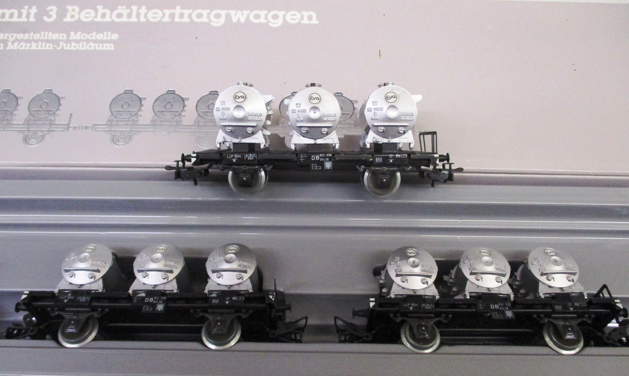 Märklin 2874 Güterzug Ellok BR E63.04 + 3x Güterwagen DB-3 ANALOG – Bild 2