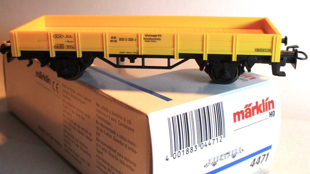 Märklin 4471 Niederbordwagen-Dienstwagen/2-achs. gelb DB-4/5