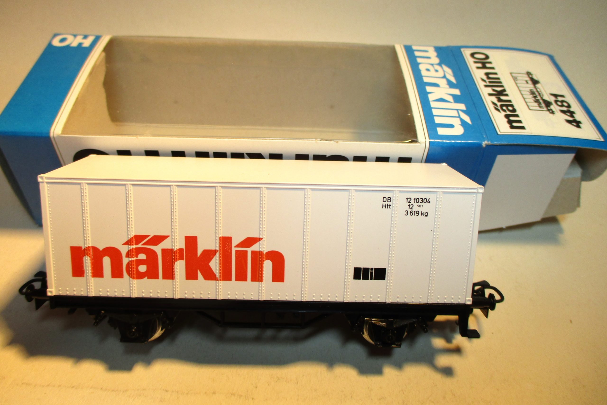 Märklin 4481 Containerwagen/2-achs. MÄRKLIN weiß DB-4