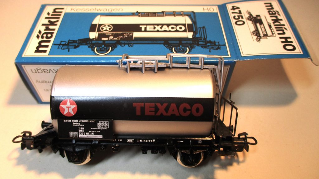 Märklin 4750 Kesselwagen/2-achs. TEXACO silber DB-3