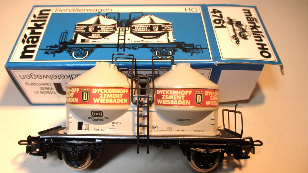 Märklin 4761 Behälterwagen/2-achs. Ucs Dyckerhoff-Wiesbaden weiß DB-4