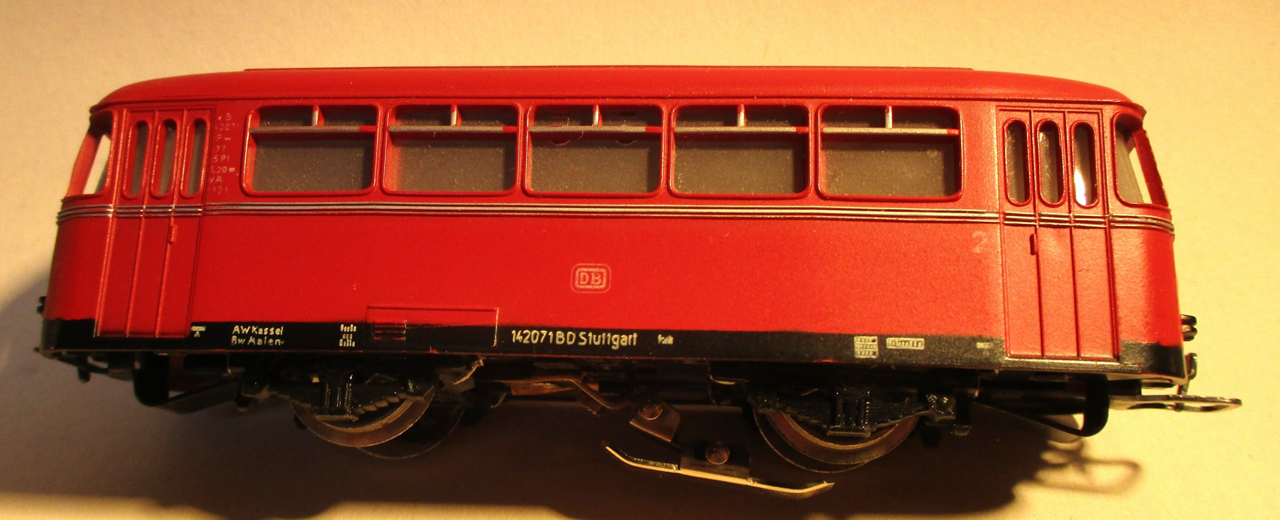 Märklin 4018 Schienenbus-Beiwagen VB142 rot DB-3 – Bild 3