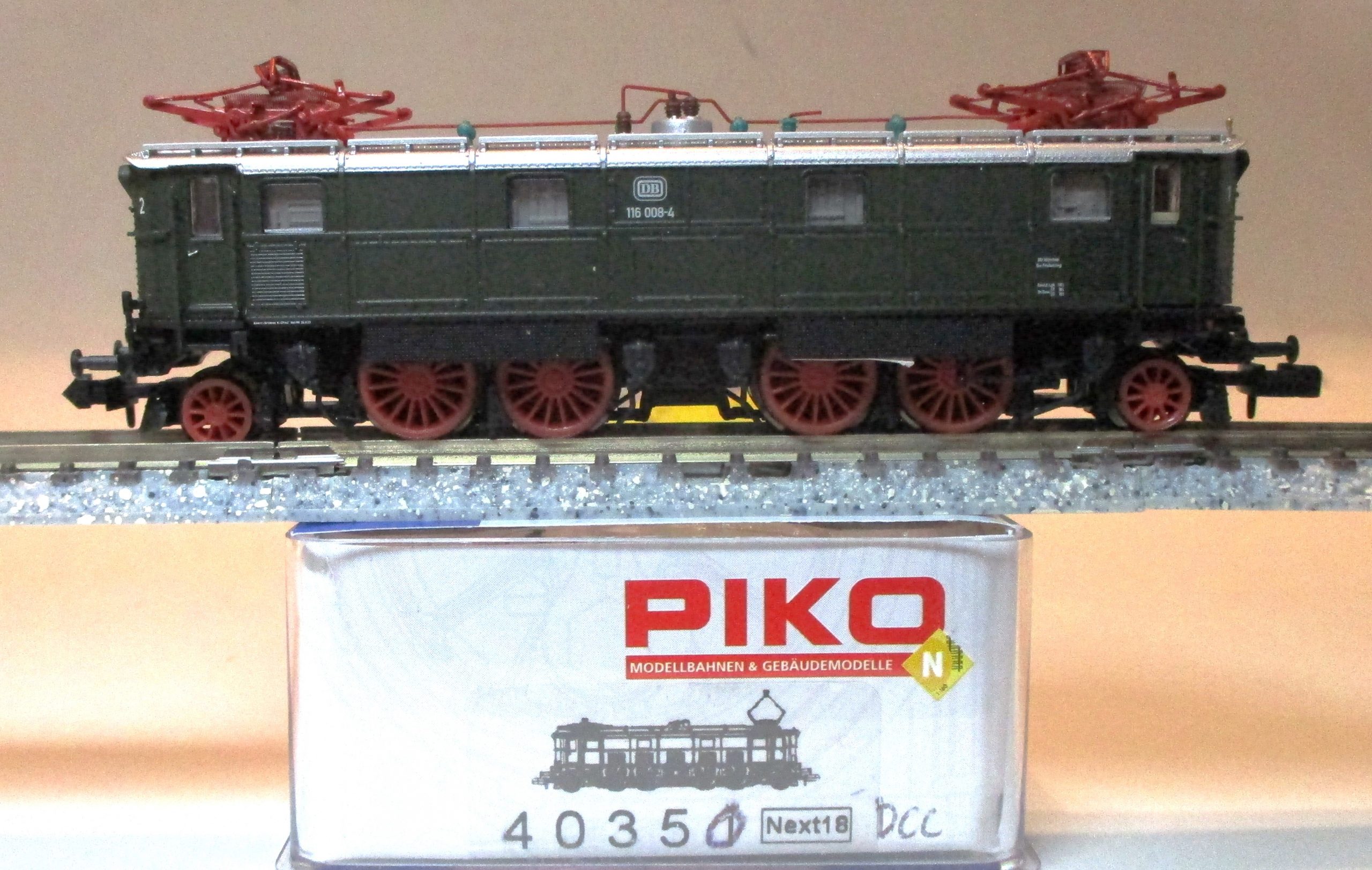 Piko 40350 Ellok BR116.008 DB-4 grün DCC