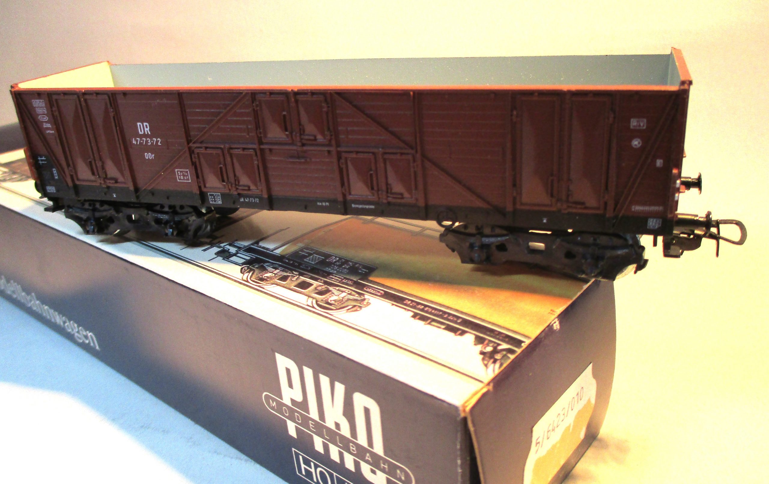 Piko 5-6423-010 Güterwagen/4-achs. offen LOWA braun DR-3