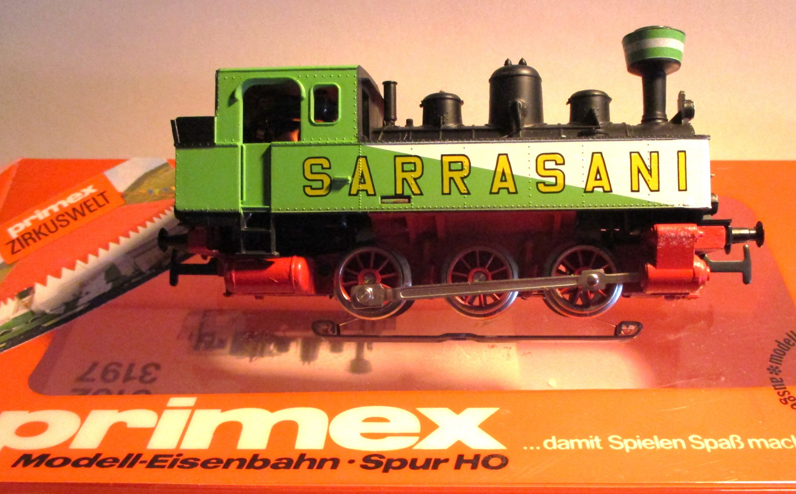 Primex 3182 Dampflok BR U43, schwarz, grün und weiß Privat Zirkus Sarrasani Ep.I-V ANALOG – Bild 2