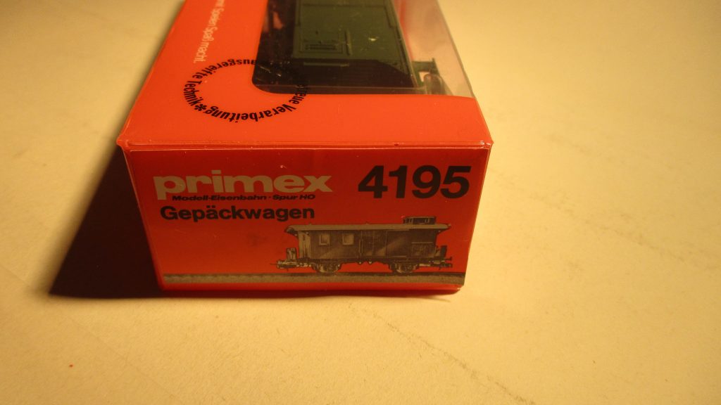 Primex 4195 Gepäckwagen/2-achs. Privatbahn grün