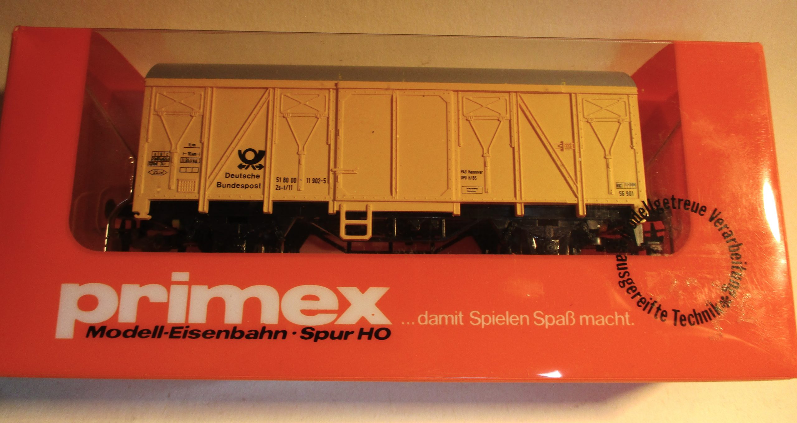 Primex 4558 Postwagen/2-achs. gelb DB-3