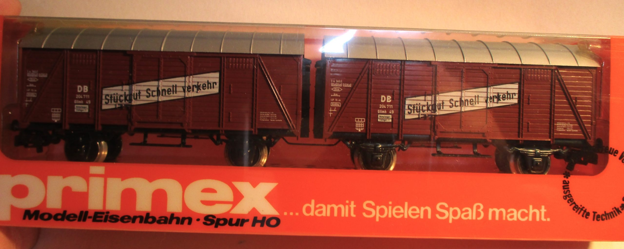 Primex 4596 Stückgutwagen-Paar/2-achs. DB-3